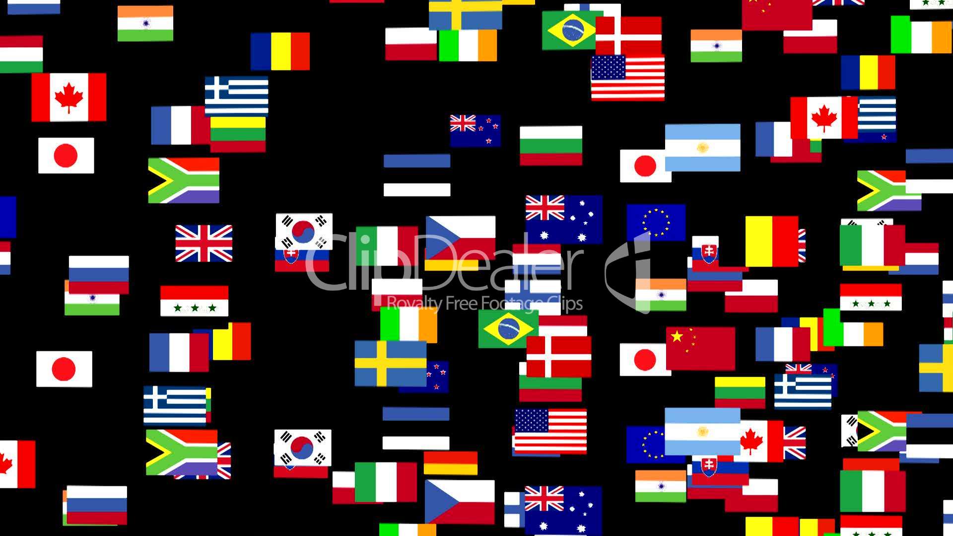 Flags of the world animated 4: Royalty-free video and stock footage