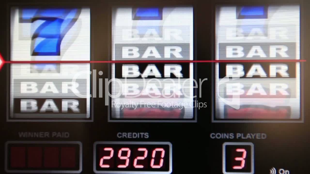 Slot machine stock footage
