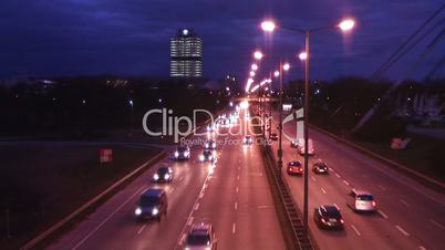 Verkehr am Abend