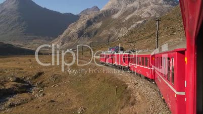 Zugfahrt in der Schweiz