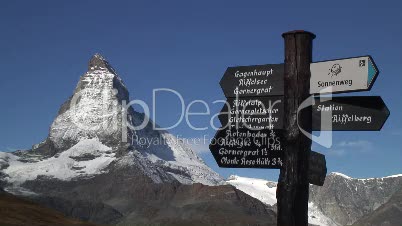 Matterhorn und Schild