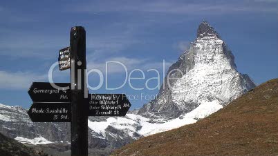 Matterhorn und Schild