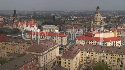 Blick über Dresden vom Rathausturm