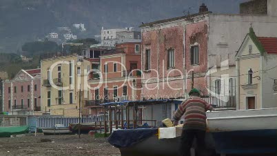 Häuser am Meer in Ischia