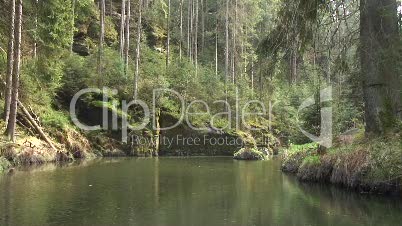 Stausee -Obere Schleuse - in der Sächsischen Schweiz