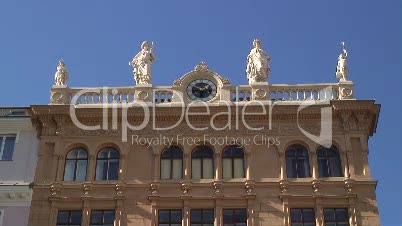 Fassade nahe Hofburg in Wien