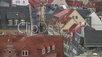 Hausdächer in Erfurt