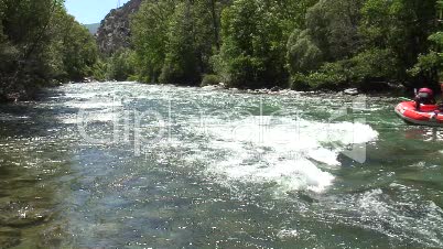 Rafting auf einem Fluss