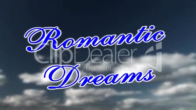 Background "Romantic Dreams" Clouds