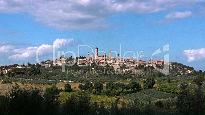 San Gimignano, Toskana, Stadt der Türme  (Zeitraffer)