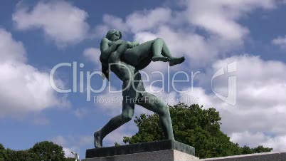 Skulptur im Vigelandpark in Oslo