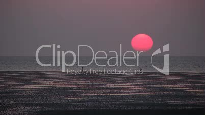 Sonnenuntergang am Wattenmeer 2