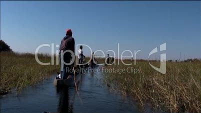 Mokoro Fahrt durch Okavango Delta