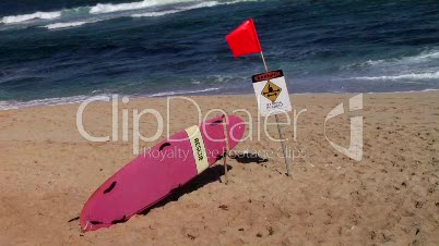 Surfbrett am Strand von Maui