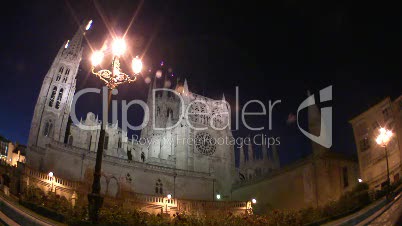 Kathedrale Santa Maria in Burgos bei Nacht