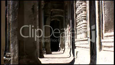 Aufzieher im Tempel von Angkor Wat