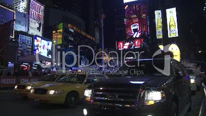 Taxi at Times Square