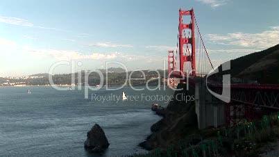 Sailboats and Golden Gate Bridge