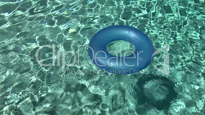 Inner Tube Floating in a Swimming pool