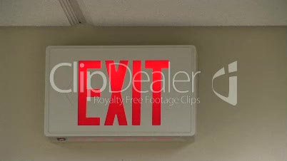 Exit Sign in an Office