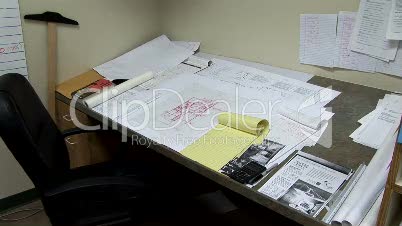 Plans on an Architects Desk