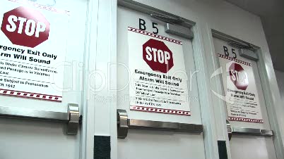 Stop, Emergency Exit Only Doors