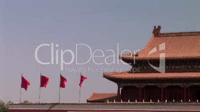Red Flags Flying Over Forbidden City
