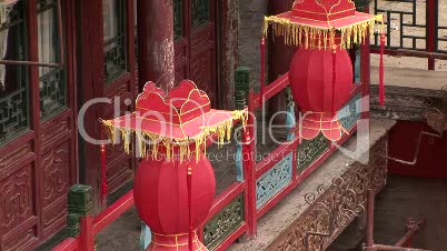 Swaying Red Chinese Lanterns