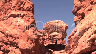 Tourists in Arches