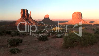 Monument Valley, sunset, time lapse