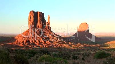 Monument Valley, sunset, time lapse