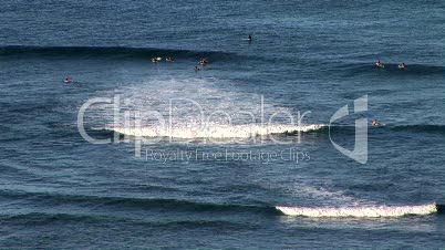 Hawaii surfers time lapse