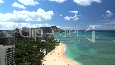 Waikiki Beach & Diamond Head, time lapse