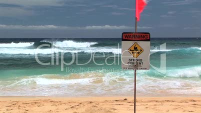 Warning Strong Current