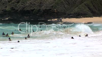 People Swimming, time lapse