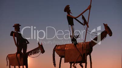 Skulptur Don Quichotte