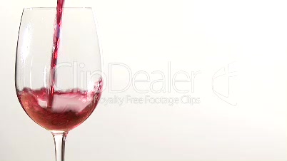 Stock Footage  - Pouring a glass of Red Wine