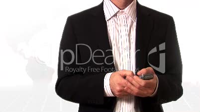 Stock Footage of a Man on a Mobile Phone