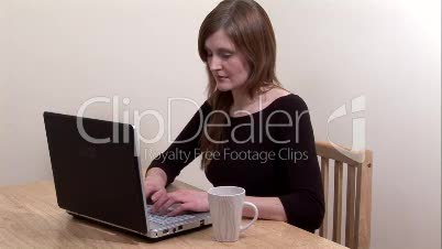 Stock Footage of Woman Working at Home