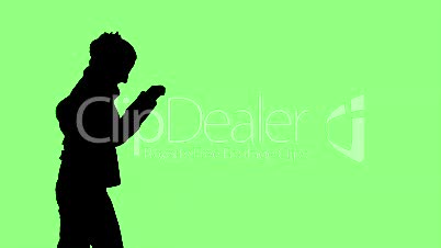 Stock Animation  of a Silhouetted Dancer