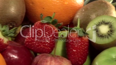 Stock Footage of a Basket of Fruit
