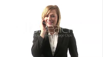 Business Woman Talking on Phone