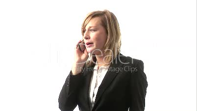 Business Woman Talking on Phone