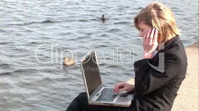 Business woman on Laptop 2