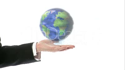 Hand Holding A globe