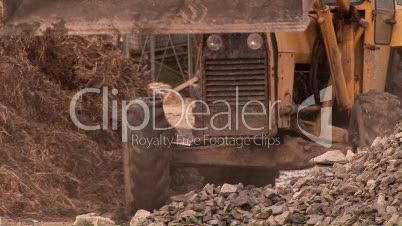 Bulldozer on a Construction Site