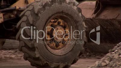 Bulldozer on a Construction Site