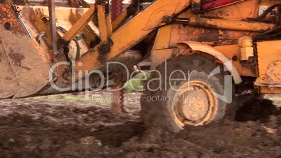 Bulldozer on a Construction Site