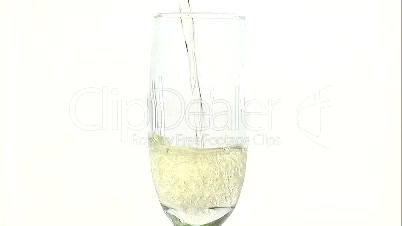 Pouring a Glass of Champagne