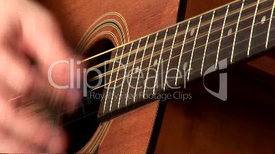 Playing Accoustic Guitar